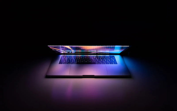 A photo of a MacBook.